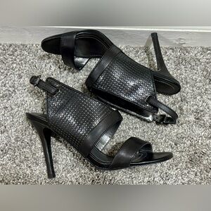 RARE-Diesel Leather High-Heel Sandals-Black- Size 5